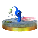 Archivo:Trofeo de Pikmin Azul SSB4 (3DS).png