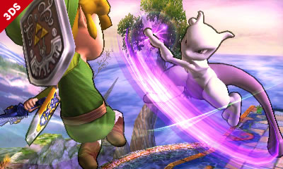 Archivo:Mewtwo usando su ataque aéreo hacia adelante contra Toon Link SSB4 (3DS).jpg