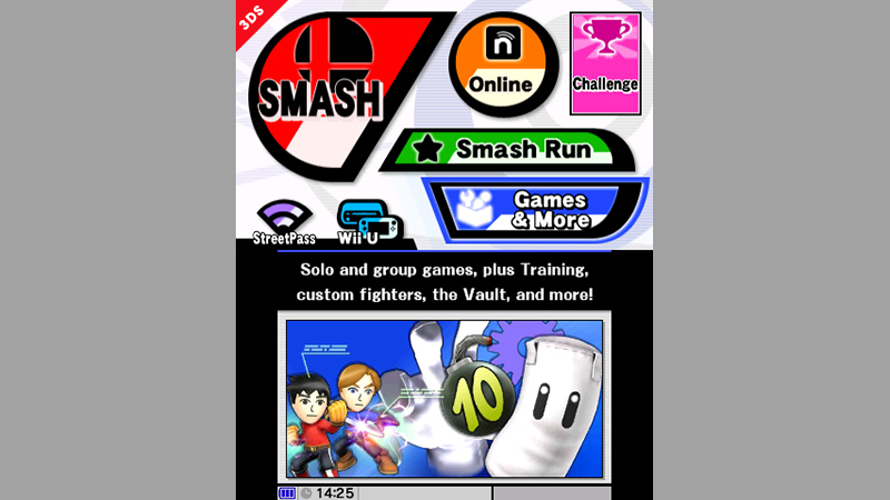 Archivo:Vista completa de la seccion Juegos y Mas SSB4 (3DS).jpg