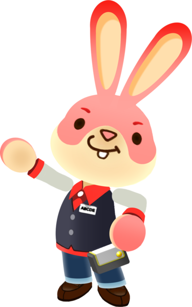 Archivo:Artwork de Arcade Bunny en Nintendo Badge Arcade.png