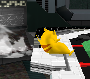 Archivo:Ataque de recuperación desde el borde -100% de Pikachu SSBM.png