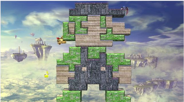 Archivo:Escenario con forma de Luigi SSB4 (Wii U).jpg