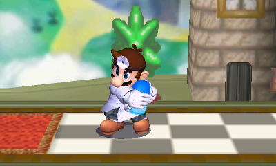 Archivo:Burla lateral Dr. Mario SSB4 (3DS) (2).JPG