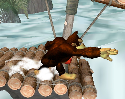 Archivo:Ataque de recuperación de cara al suelo de Donkey Kong (2) SSBM.png