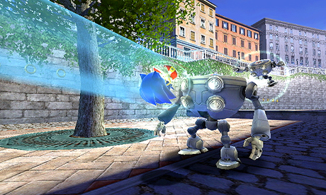 Archivo:Homing Attack en Sonic Unleashed.jpg