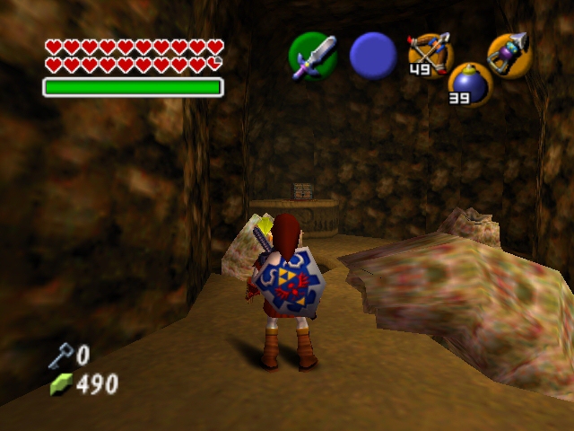 Archivo:Link siendo atacado por tres Like Like en The Legend of Zelda Ocarina of Time.jpg