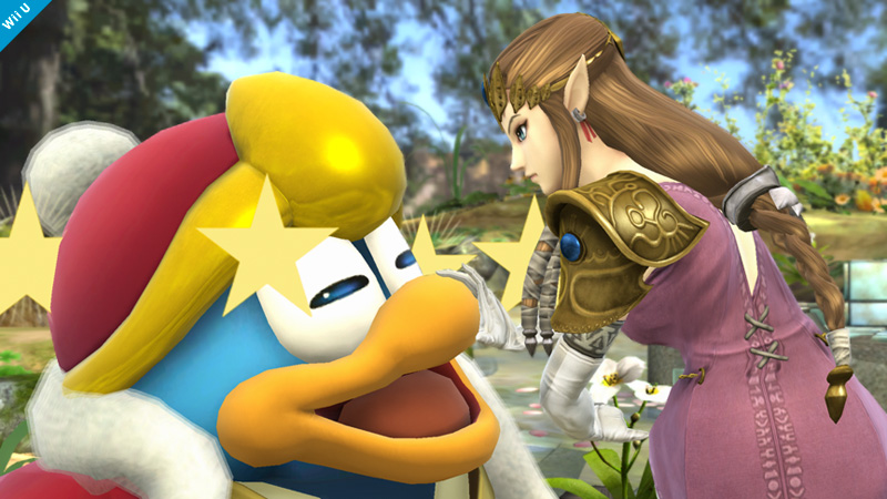 Archivo:Rey Dedede y Zelda en el Vergel de la Esperanza SSB4 (Wii U) (2).jpg