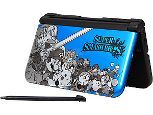 Archivo:Nintendo 3DS XL azul especial de Super Smash Bros..jpg
