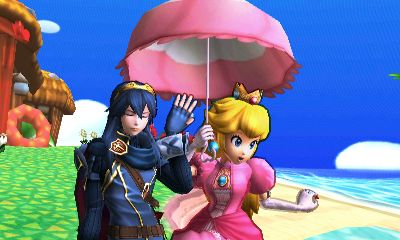 Archivo:Lucina y Peach en Isla Tórtimer SSB4 (3DS).jpg