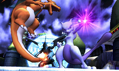 Archivo:Mewtwo y Charizard en el Palacio de N SSB4 (3DS).jpg
