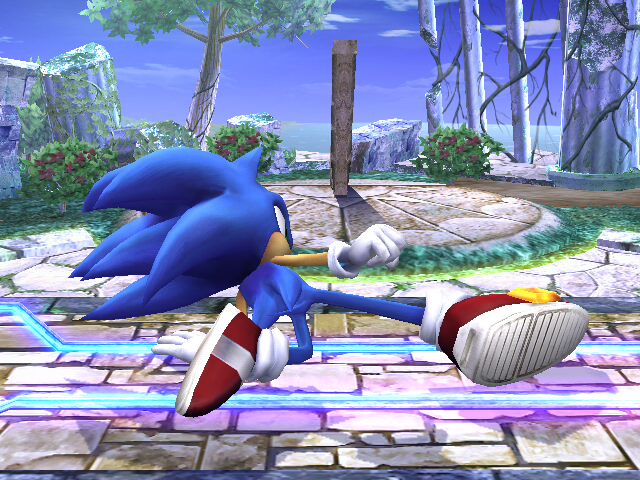 Archivo:Ataque fuerte inferior Sonic SSBB.jpg