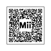 Código QR para obtener el Mii basado en Zero.