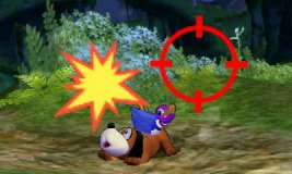 Archivo:Dúo Duck Hunt usando su ataque Smash superior en SSB4 (3DS).jpg