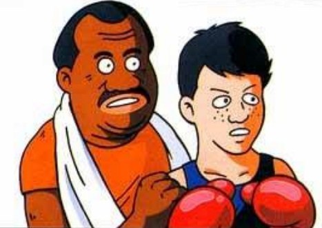 Archivo:Artwork de Doc Louis y Little Mac en Punch-Out!! (NES).jpg