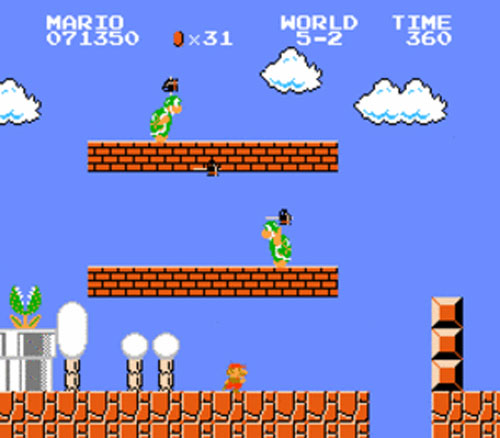 Archivo:Mario y dos Hermanos Martillo en Super Mario Bros..jpg