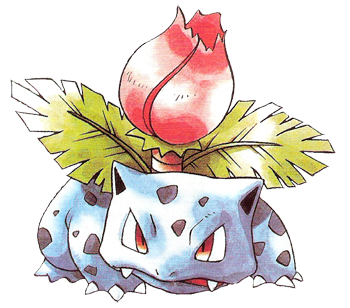 Archivo:Artwork de Ivysaur en Pokémon Verde.png