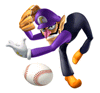 Archivo:Pegatina Waluigi (Mario Superstar Baseball) SSBB.png