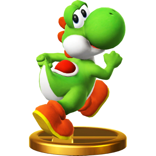 Archivo:Trofeo de Yoshi SSB4 (Wii U).png