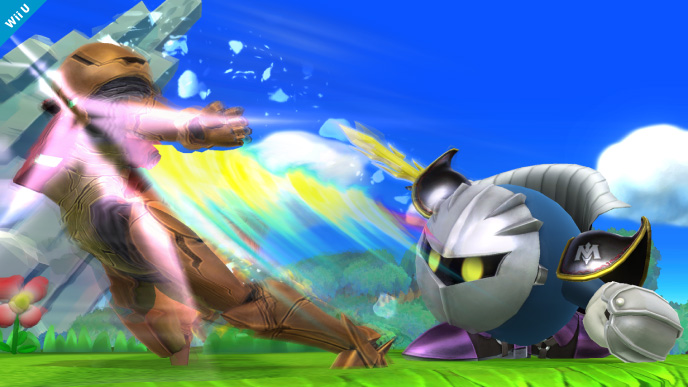 Archivo:Meta Knight atacando a Samus SSB4 (Wii U).png