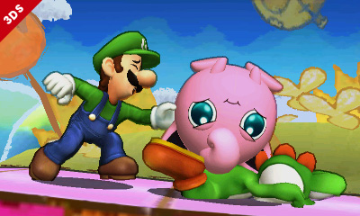 Archivo:Luigi, Jigglypuff y Yoshi en la Isla de Yoshi SSB4 (3DS).jpg