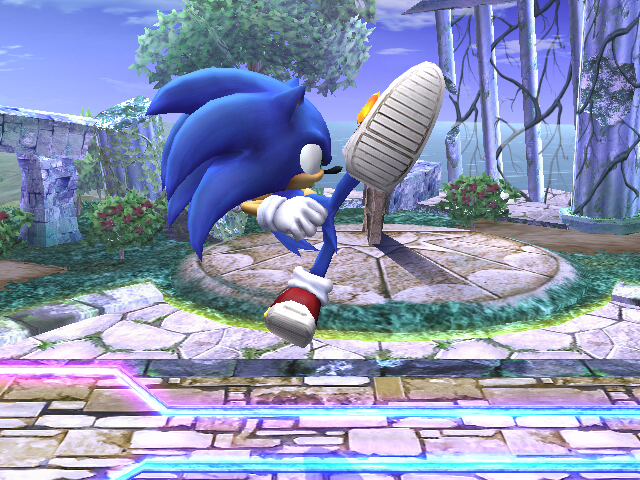 Archivo:Ataque fuerte superior Sonic SSBB.jpg