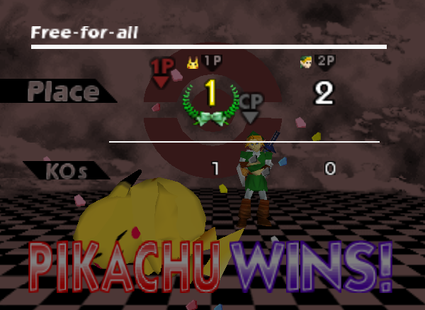Archivo:Pose de victoria de Pikachu (2) SSB.png