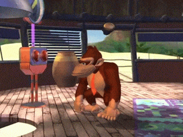 Archivo:Donkey Kong dando un puñetazo en la serie Donkey Kong Country.gif