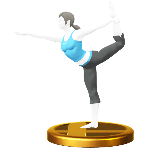 Archivo:Trofeo de Entrenadora de Wii Fit SSB4 (Wii U).png