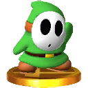 Archivo:Trofeo de Shy Guy verde SSB4 (3DS).png