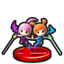 Trofeo de Kat y Ana en Mundo Smash SSB4 (Wii U).png