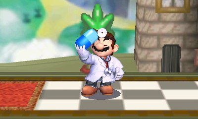 Archivo:Burla lateral Dr. Mario SSB4 (3DS) (1).JPG