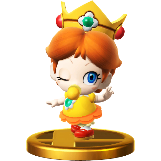 Archivo:Trofeo de Bebé Daisy SSB4 (Wii U).png
