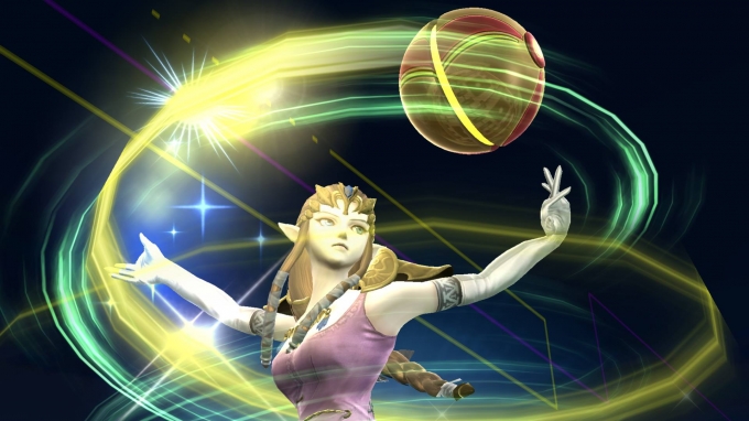 Archivo:Zelda usando Viento de Farore SSB4 (Wii U).jpg
