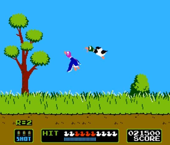 Archivo:Dos patos volando en Duck Hunt.jpg