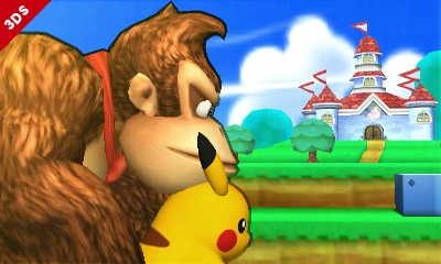 Archivo:Donkey Kong y Pikachu SSB4 (3DS).jpg