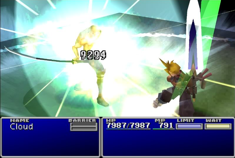 Archivo:Cloud utilizando Omnilátigo contra Sephiroth en Final Fantasy VII.png