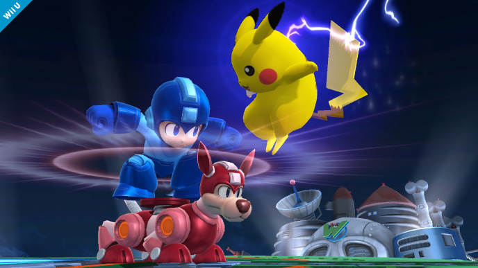Archivo:Mega Man junto a Pikachu SSB4 (Wii U).jpg