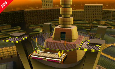 Archivo:Olimar y Pikachu en la punta de la Torre Prisma - (SSB. for 3DS).jpg