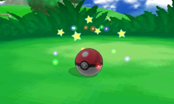Archivo:Poké Ball atrapando un Pokémon en Pokémon X e Y.png