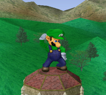 Archivo:Pose de espera de Luigi SSBM.png