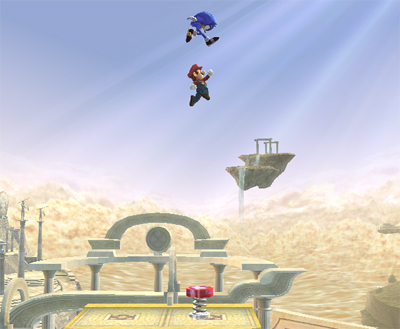 Archivo:Mario aprovechando el salto del muelle SSBB.jpg