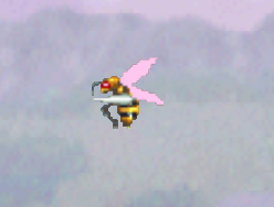 Archivo:Beedrill al salir de la Poké Ball SSB.png