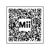 Código QR para obtener el Mii basado en la Inkling chica.