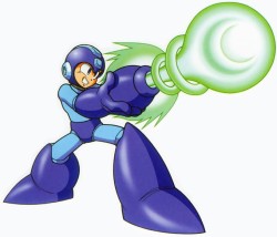 Archivo:Artwork de Mega Man usando el Mega cañon en Mega Man 9.jpg
