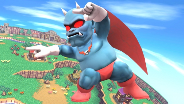 Archivo:Demonio en Sobrevolando el pueblo SSB4 (Wii U).jpg