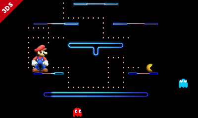Archivo:Mario y Pac-Man en el Laberinto SSB4 (3DS).jpg
