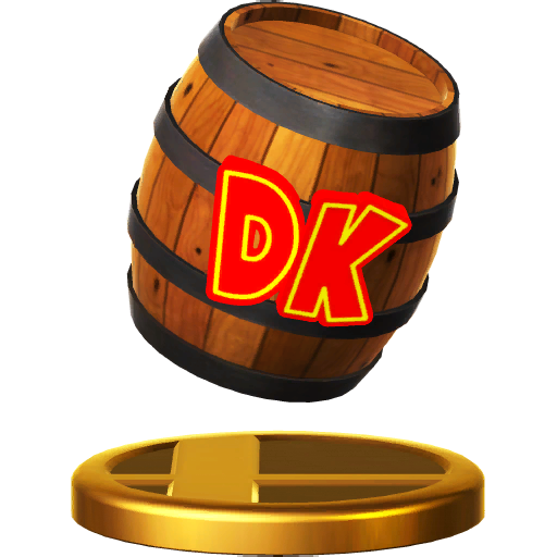 Archivo:Trofeo de Barril DK SSB4 (Wii U).png