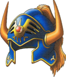 Art oficial del Yelmo de Erdrick en Dragon Quest IX: Centinelas del firmamento.