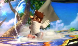 Archivo:Dr. Mario usando Super Sábana en SSB4 (3DS).jpg