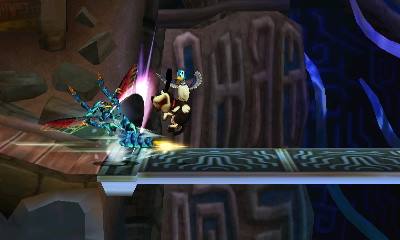 Archivo:KiHunter atacando a Duck Hunt en Smashventura SSB4 (3DS).jpg